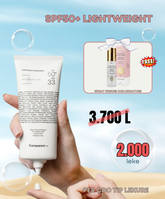 Lightweight + Setting spray