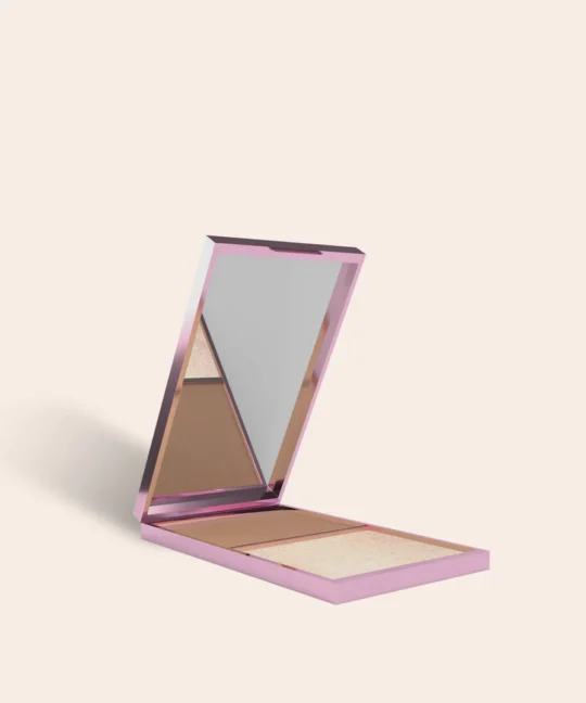 CREAM BRONZER AND HIGHLIGHTER PALETTE