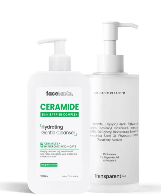 Oil Based Cleanser + Ceramide Hydrating Cleanser